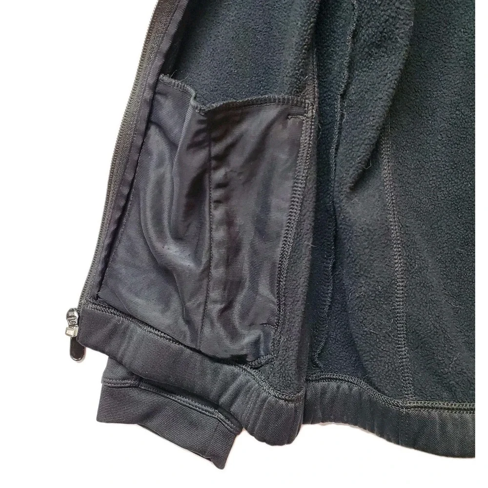 Vintage Therma- Fit Track Unisex Jacket Womens Sz M Black‎ 4 Pockets Nike Swoosh